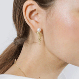 Pearl Cascading Blossom Earrings