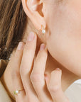Keshi Pearl Small Hoop Earrings