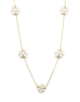 Pearl Flower Station Necklace