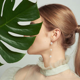 Triple Baroque Pearl Earrings