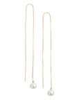 Long Pearl Threader Earrings