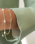 Petite Link Double Chain Bracelet