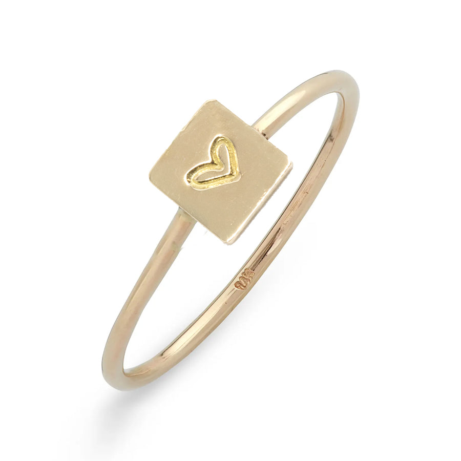 Square Heart Ring