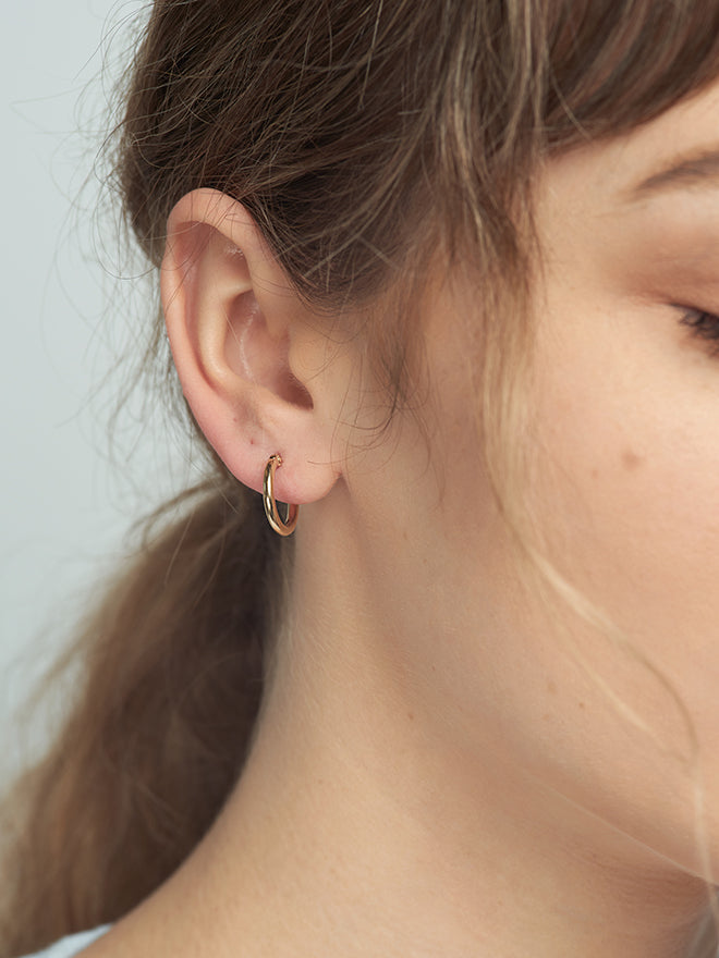 Mini gold hoops deals