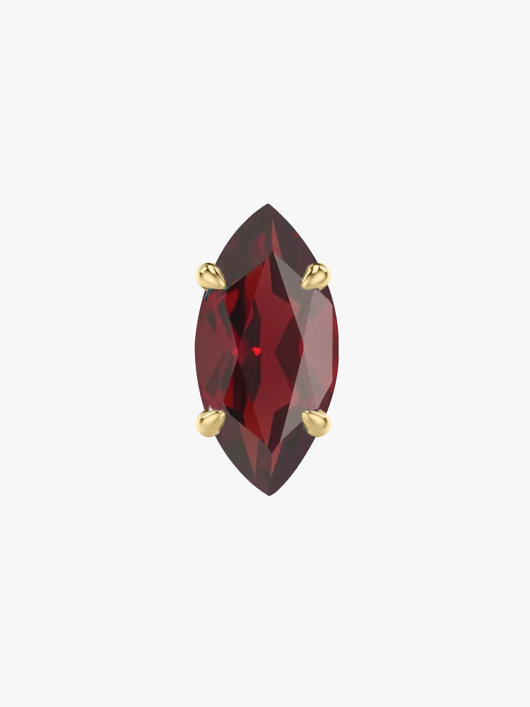 Marquise Gem Stud Earring (Single)