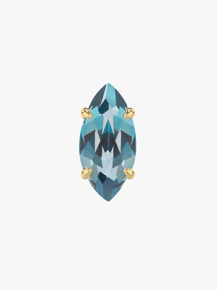 Marquise Gem Stud Earring (Single)