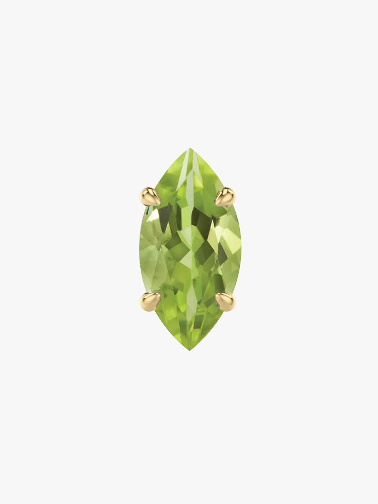 Marquise Gem Stud Earring (Single)