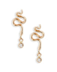 Serpent Gem Drop Earrings