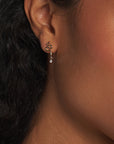 Serpent Gem Drop Earrings