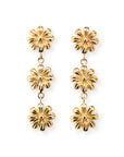 Triple Daisy Earrings