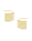 Gold Fringe Ear Climber