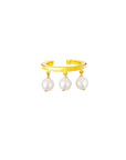 Pearl Dangles Ear Cuff
