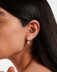 Lab Diamond Solitaire Earring Jackets