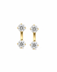 Lab Diamond Solitaire Earring Jackets