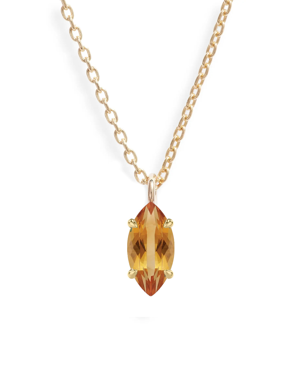 Marquise Gem Pendant Necklace