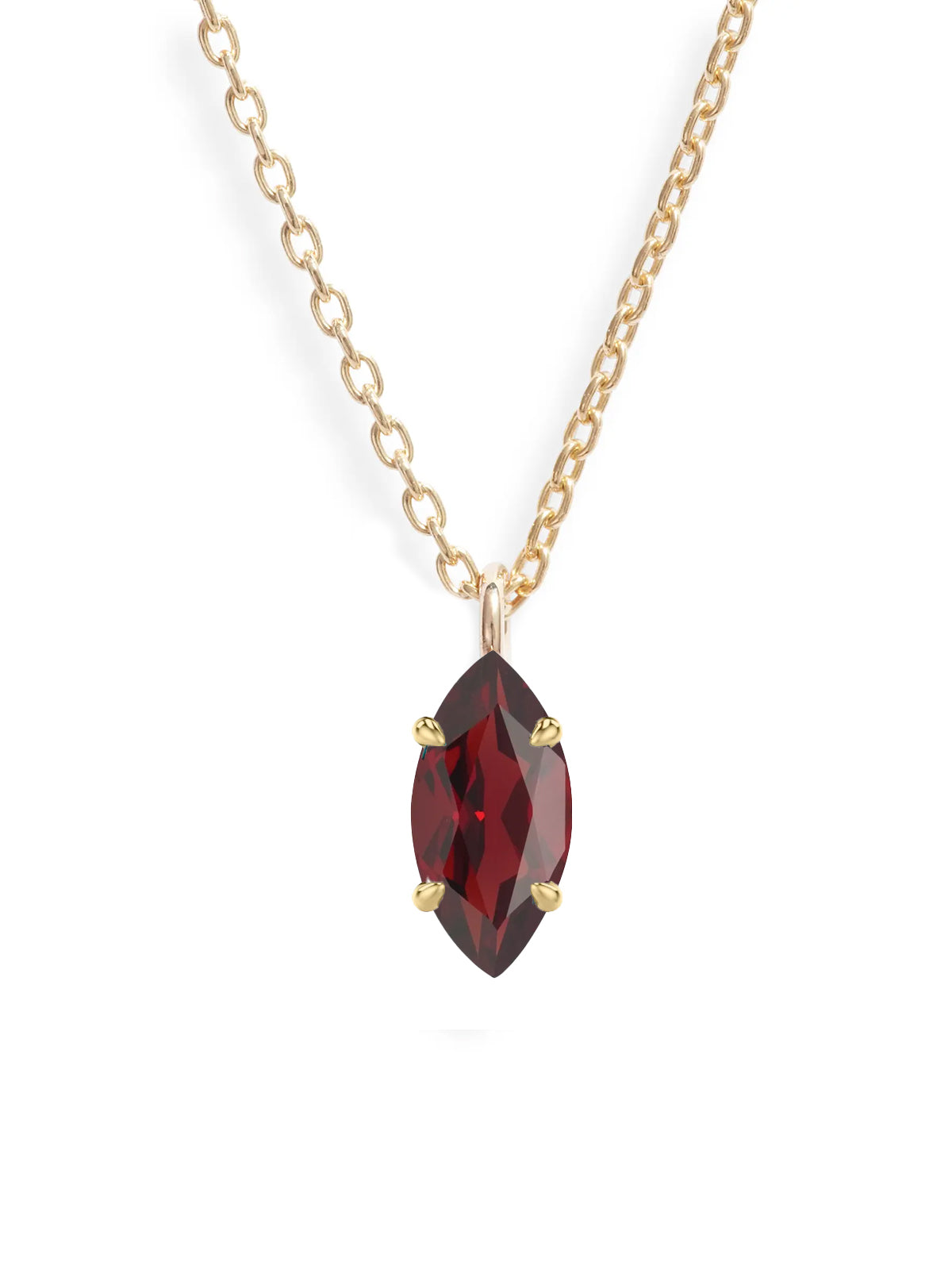 Marquise Gem Pendant Necklace