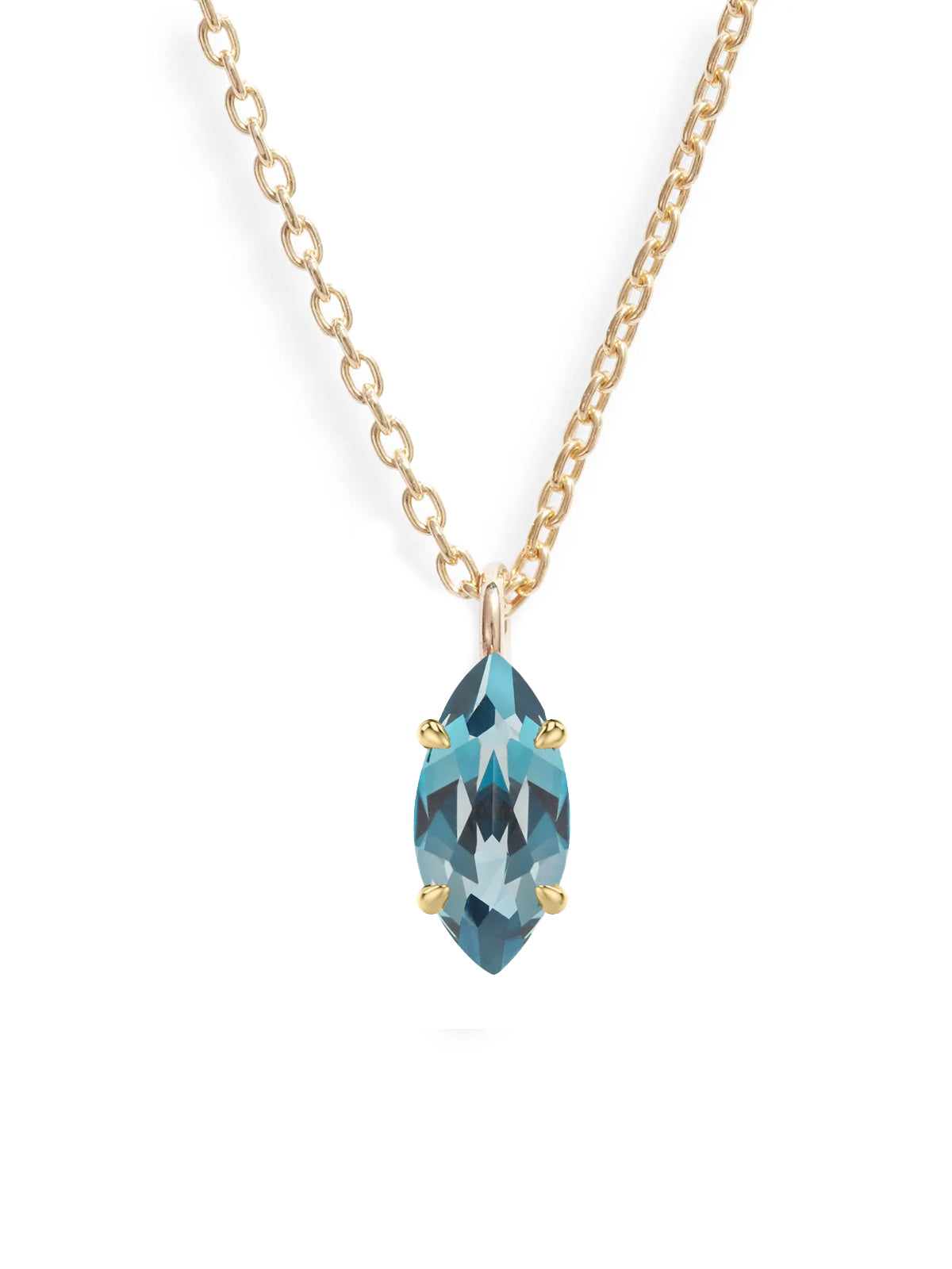 Marquise Gem Pendant Necklace