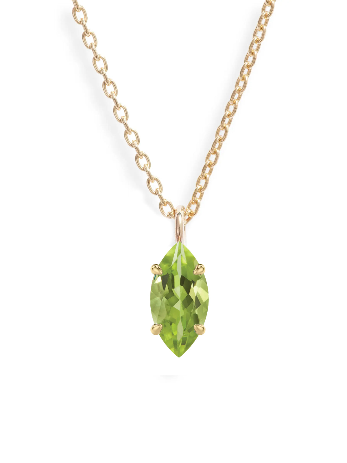 Marquise Gem Pendant Necklace