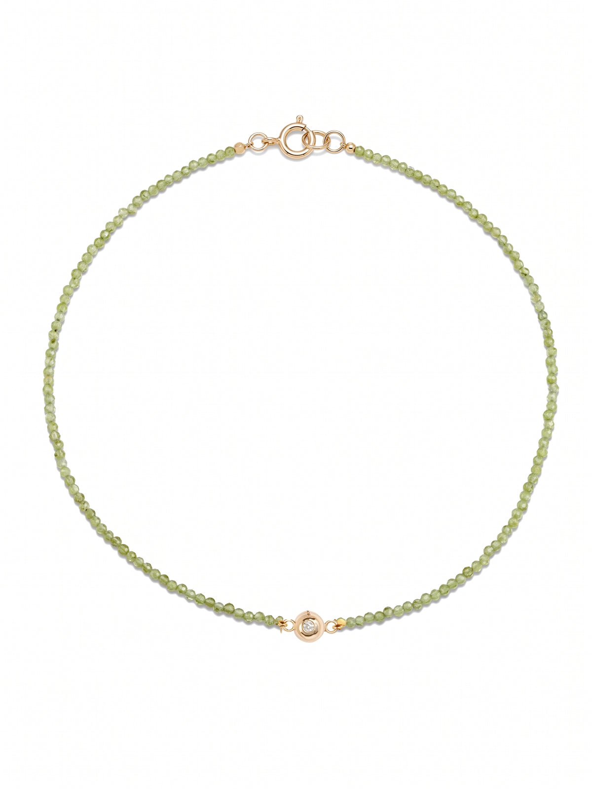 Peridot Diamond Necklace