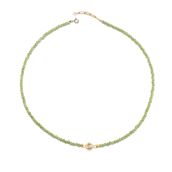 Peridot Diamond Necklace