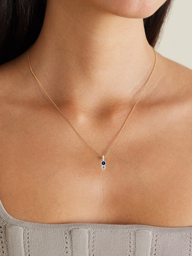 Gradual Gem Diamond Pendant Necklace