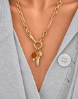 Large Mixed Link Chain with Swivel & Charm Clasp