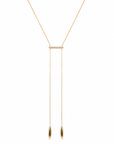 Petite Diamond Bar Sliding Necklace