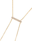 Petite Diamond Bar Sliding Necklace