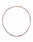 Multi Sapphire Beaded Necklace