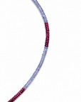 Ruby Tanzanite Beaded Necklace