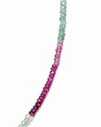 Ruby Emerald Beaded Necklace