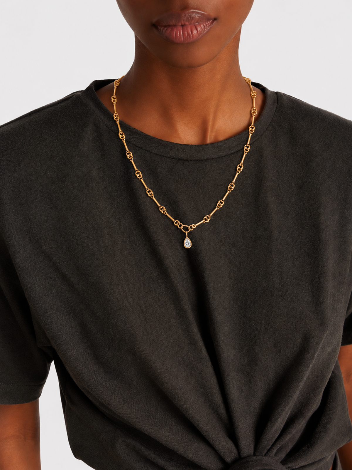 Interlock Link Chain Necklace