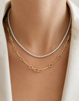 Interlock Link Chain Necklace