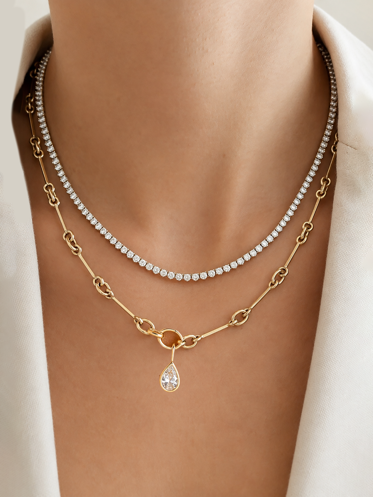 Interlock Link Chain Necklace