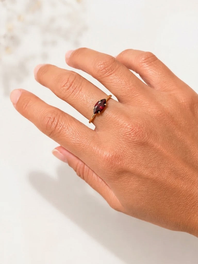 Marquise Gemstone Ring