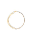 Contrast Box Chain Gold Band Ring