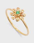 Gold Daisy Gem Ring