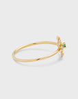 Gold Daisy Gem Ring