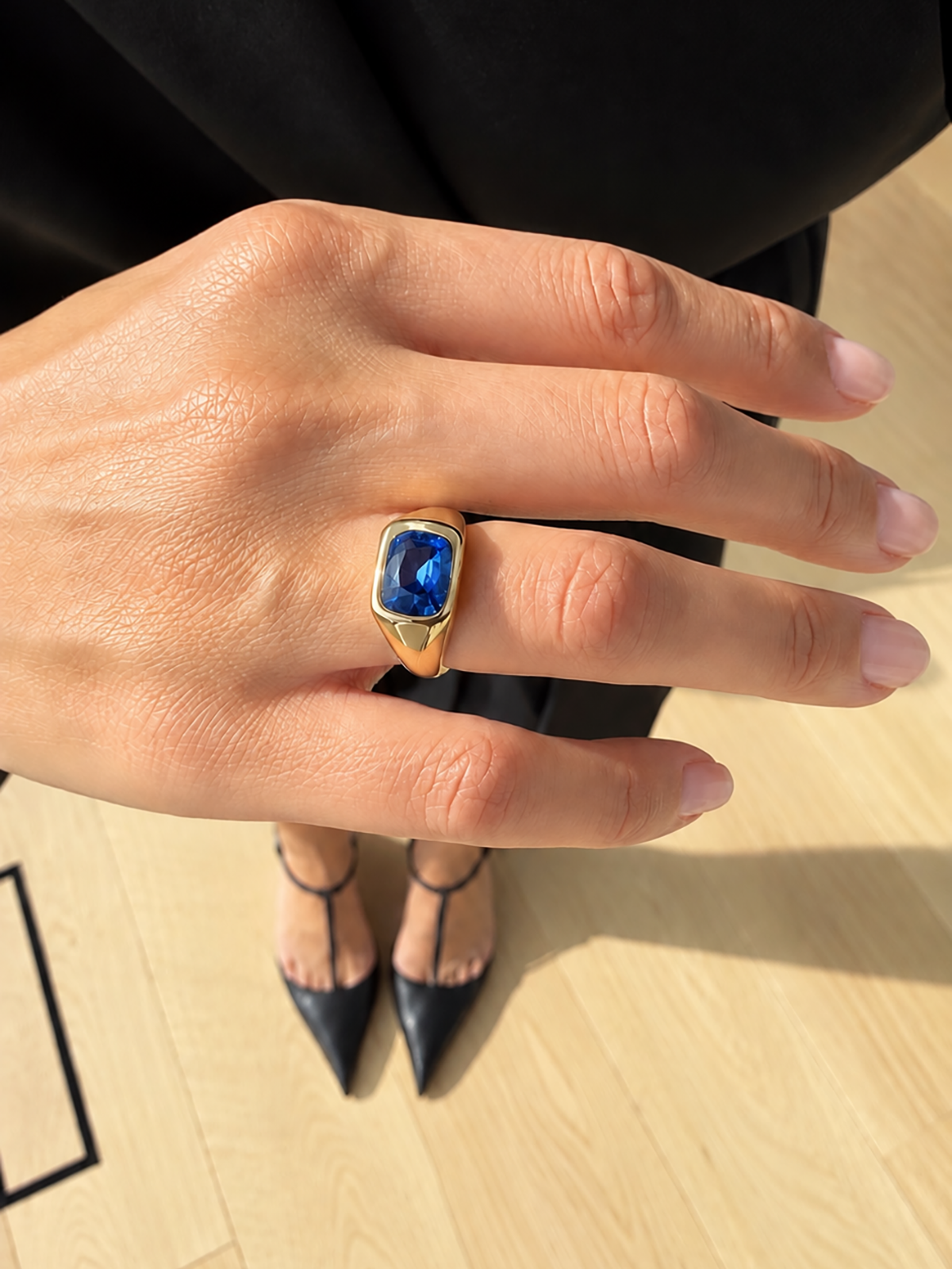 One-of-a-Kind Blue Sapphire Bela Ring