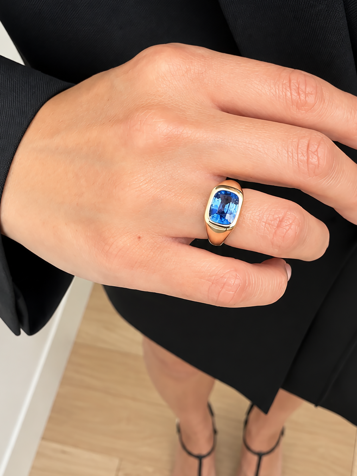 One-of-a-Kind Blue Sapphire Bela Ring