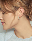 Medium Baby Pearl Hoop Earrings