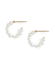 Small Baby Pearl Hoop Earrings