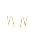 Pearl Spiral Earrings