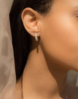 Mini Baby Pearl Huggie Earrings