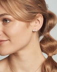 Baby Pearl Bar Threader Earrings