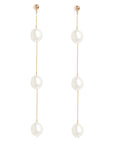 Triple Baroque Pearl Earrings