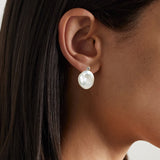 Petal Pearl Diamond Earrings