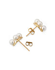 Baby Pearl Trio Stud Earrings