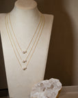 Double Pearl Necklace
