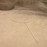 Keshi Pearl Lariat Necklace